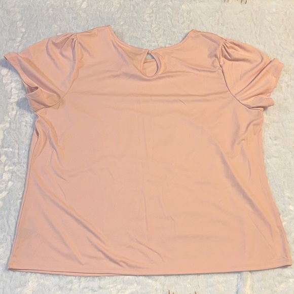 Worthington Light Pink Short Sleeve Top - Picture 6 of 6
